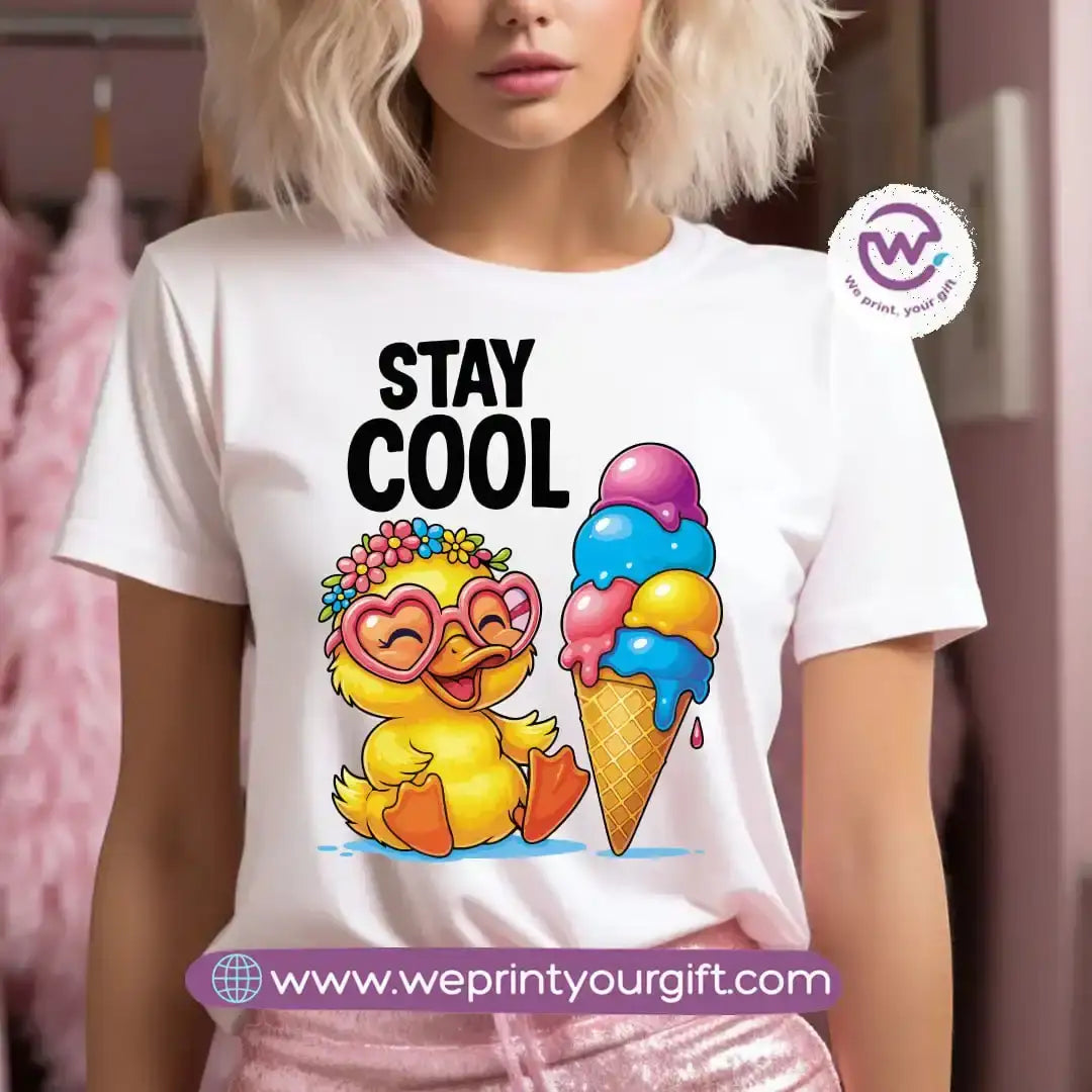 Customized T-shirt- Duck& sea - WE PRINT