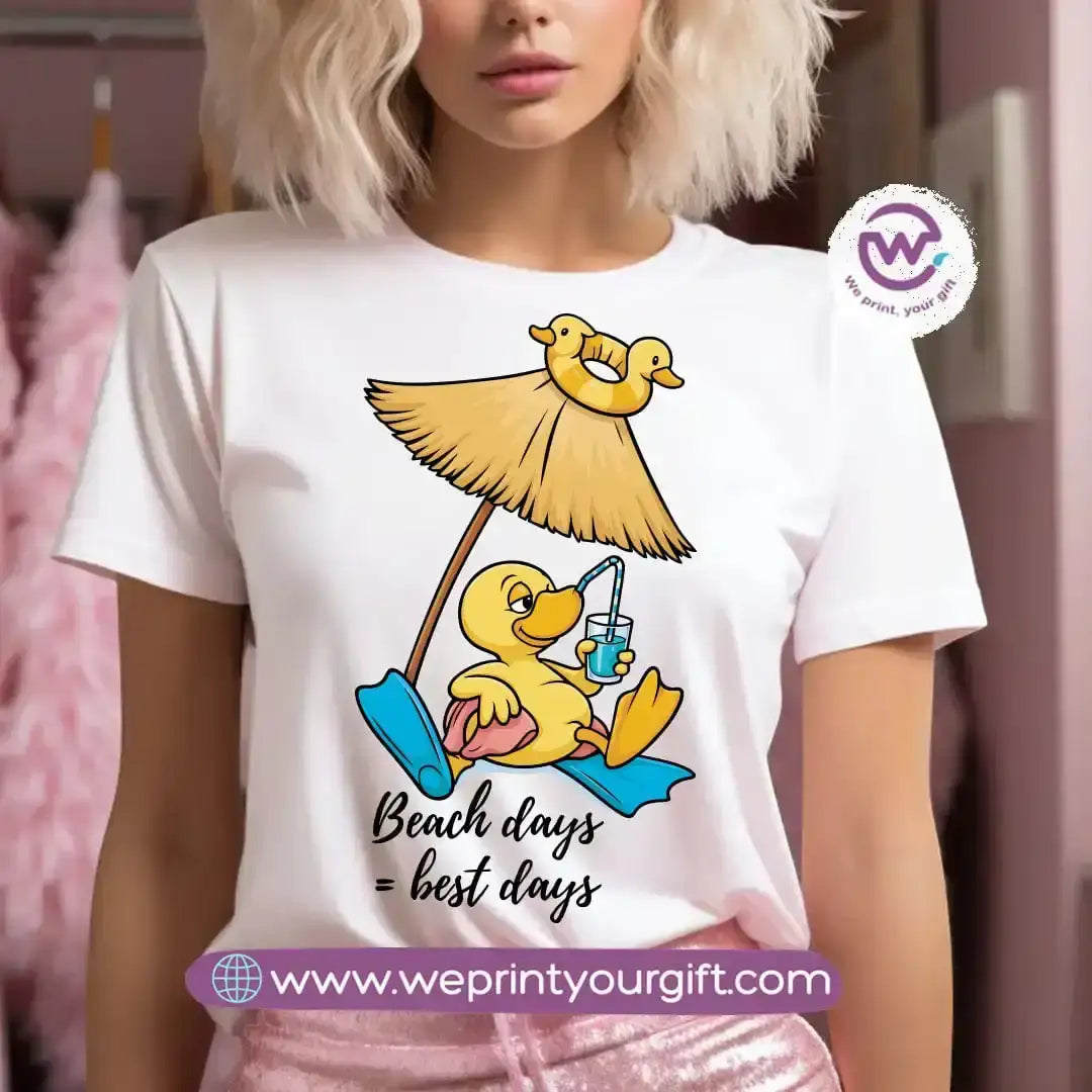 Customized T-shirt- Duck& sea - WE PRINT