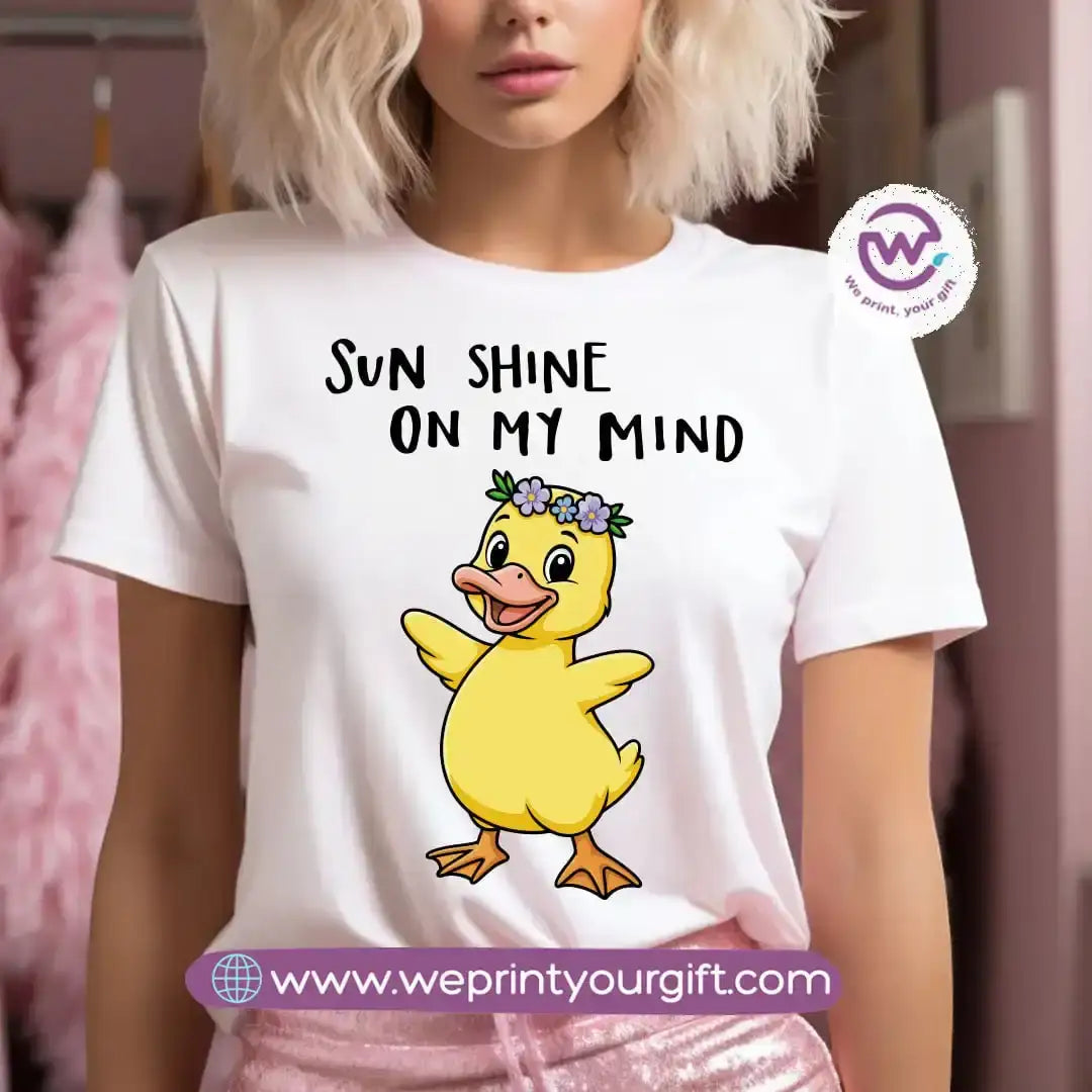 Customized T-shirt- Duck& sea - WE PRINT