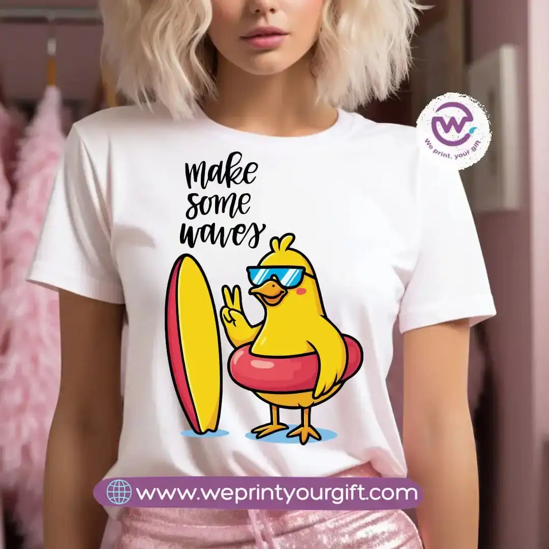 Customized T-shirt- Duck& sea - WE PRINT