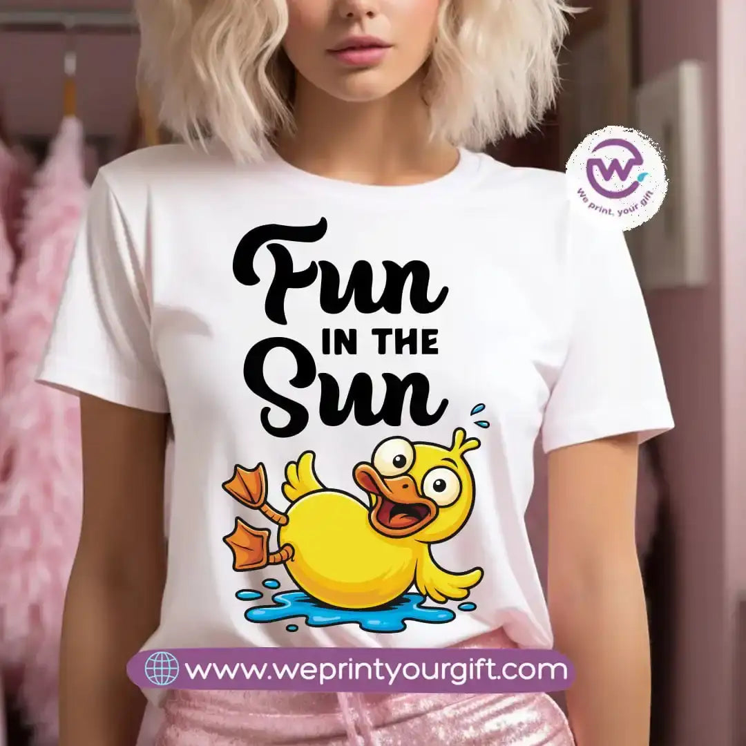 Customized T-shirt- Duck& sea - WE PRINT