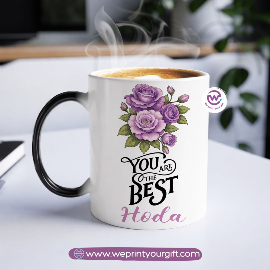 Color-Changing Magic Mug – Inspirational Floral Design | Personalized Gift