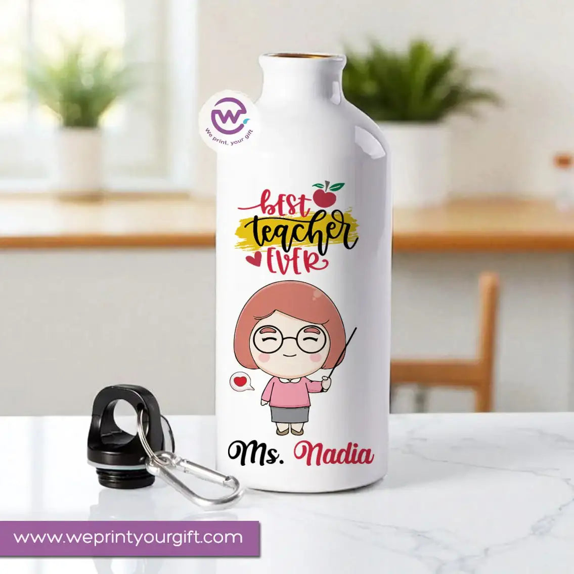 Teacher Water Flask - WE PRINT