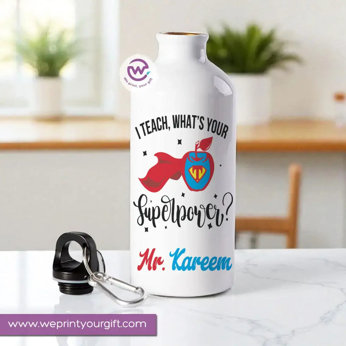 Teacher Water Flask - WE PRINT