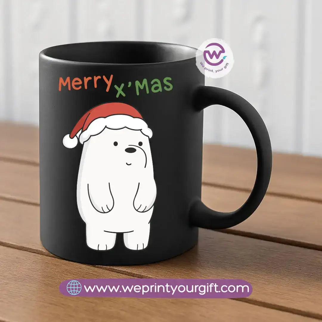 Black Classic Mug – 350 ml | UV Raised Sticker Printing - customization options - WE PRINT