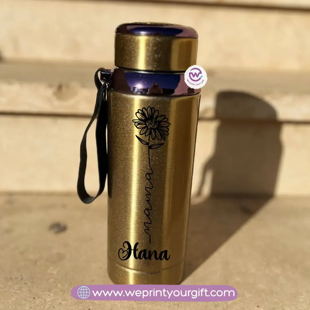 Thermal Bottle Stainless Steel with Infuser – 800ml | Mother’s Day Floral Design - WE PRINT