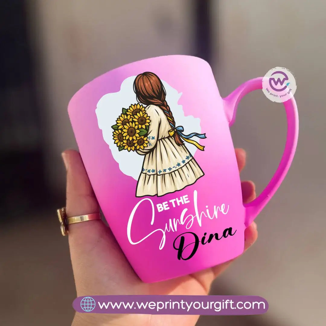 Two-Tone Ceramic Mug – 350 ml | Motivational Digital Art Designs - WE PRINT