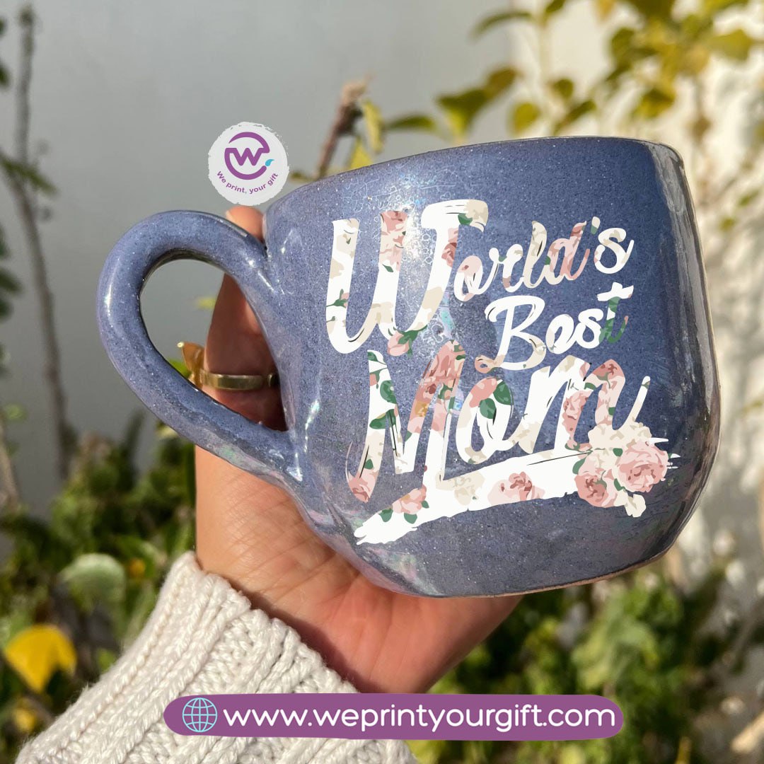 Pearl Touch Pottery Handmade Mug – 350 ml | Mother’s Day Designs