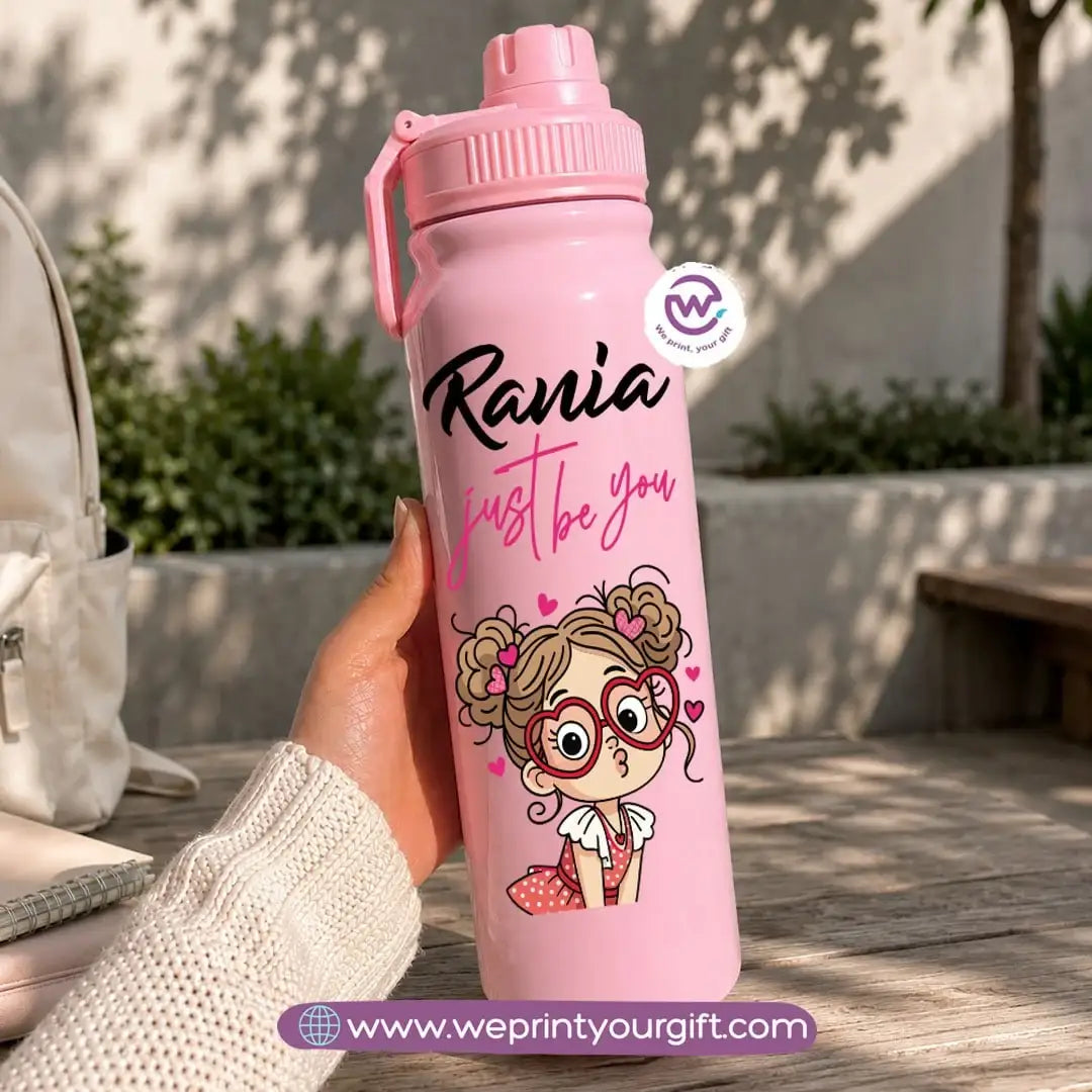 Sports Thermal Bottle with Beautiful Girl Designs – 800 ml & 1000 ml