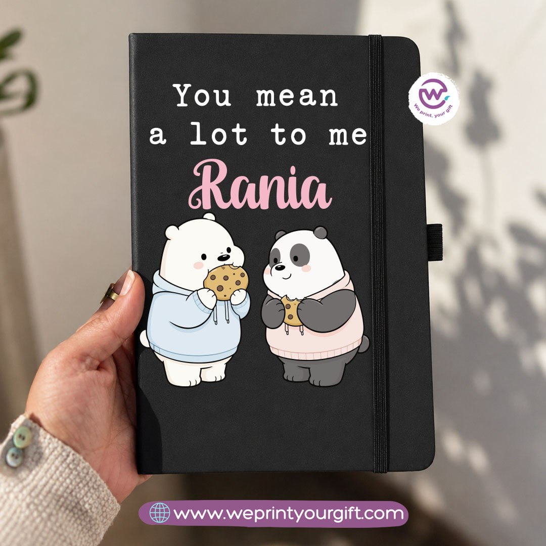 A5 Rubber Cover Notebook – Cute Bears Designs