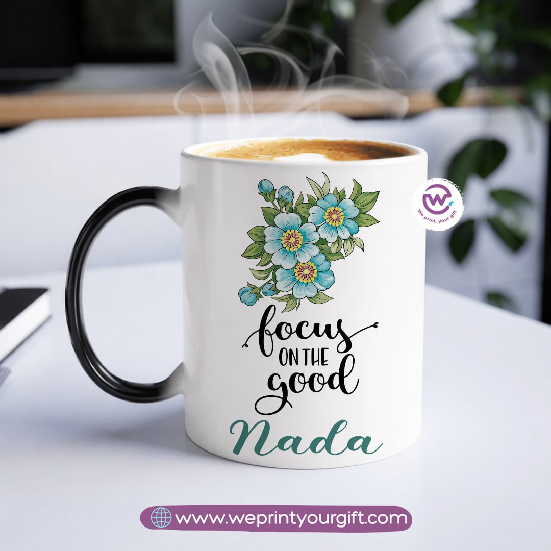 Color-Changing Magic Mug – Inspirational Floral Design | Personalized Gift