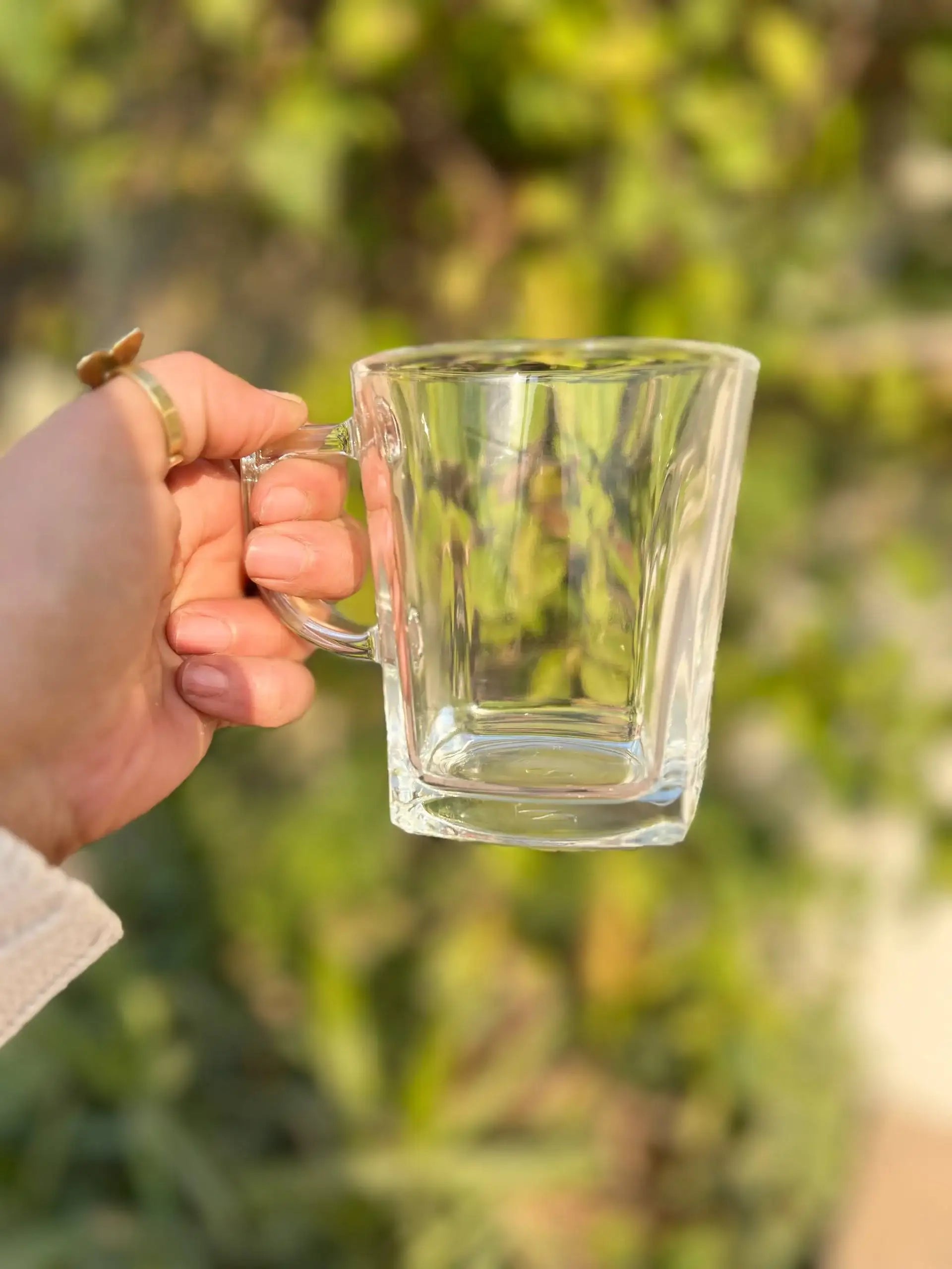 Glass Tea Cup – 300 ml | Customization Options - WE PRINT