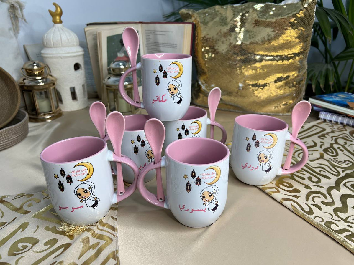 Premium Custom Mug with Spoon - Buy 2 Get 1 Free