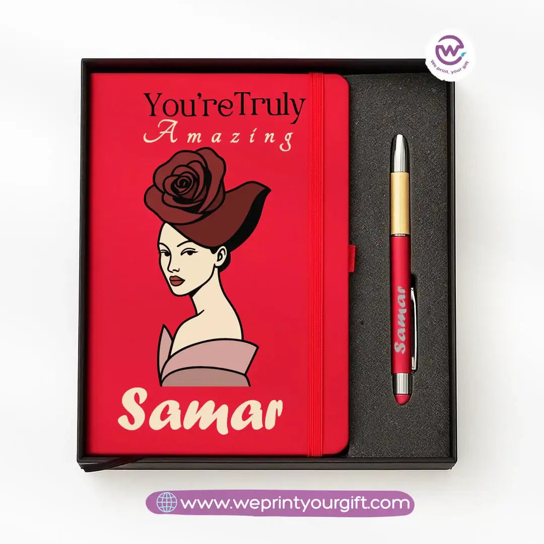 ๐จ Digital Art Personalized Gift Box with Notebook & Metal Pen - WE PRINT