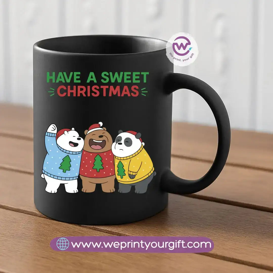 Black Classic Mug – 350 ml | UV Raised Sticker Printing - customization options - WE PRINT