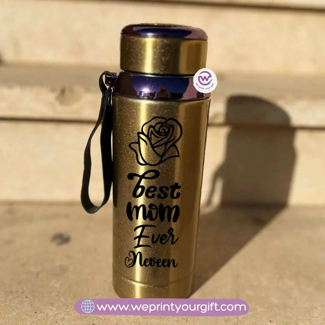 Thermal Bottle Stainless Steel with Infuser – 800ml | Mother’s Day Floral Design - WE PRINT