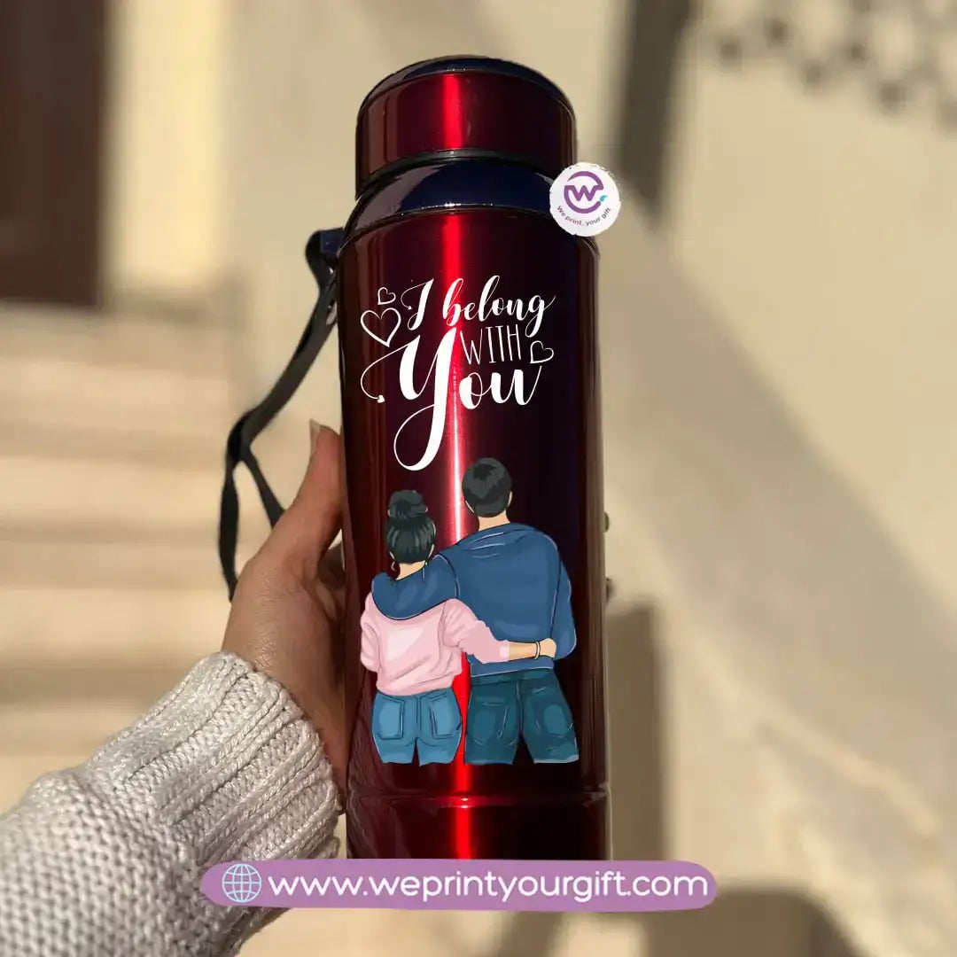 ❤️ Thermal Bottle Stainless Steel with Infuser – 800ml | Valentine Design - WE PRINT