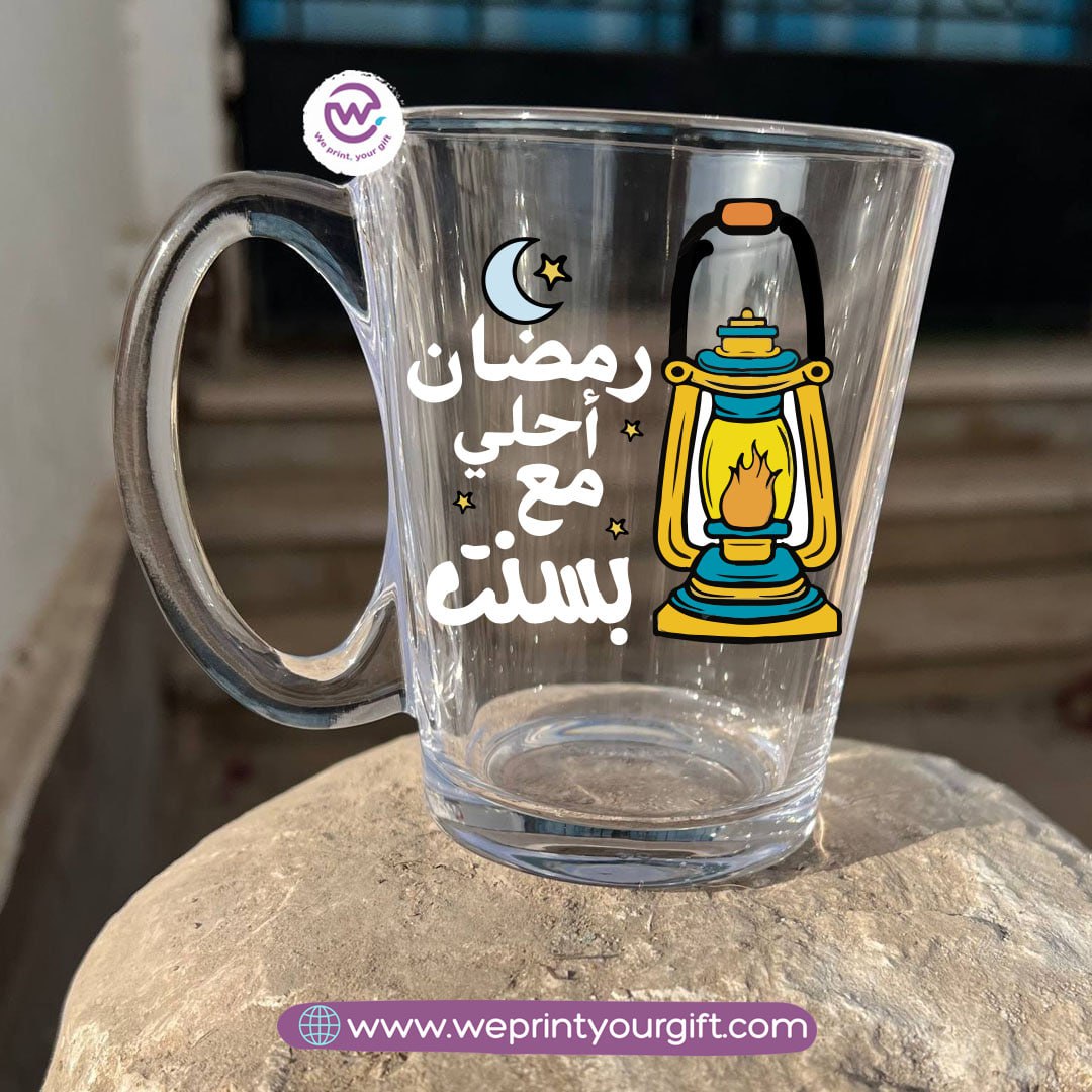 Ramadan Glass Tea Cup – 300 ml | Elegant Ramadan Designs