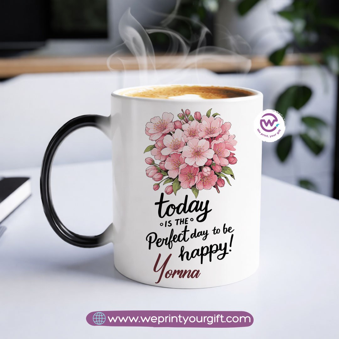 Color-Changing Magic Mug – Inspirational Floral Design | Personalized Gift