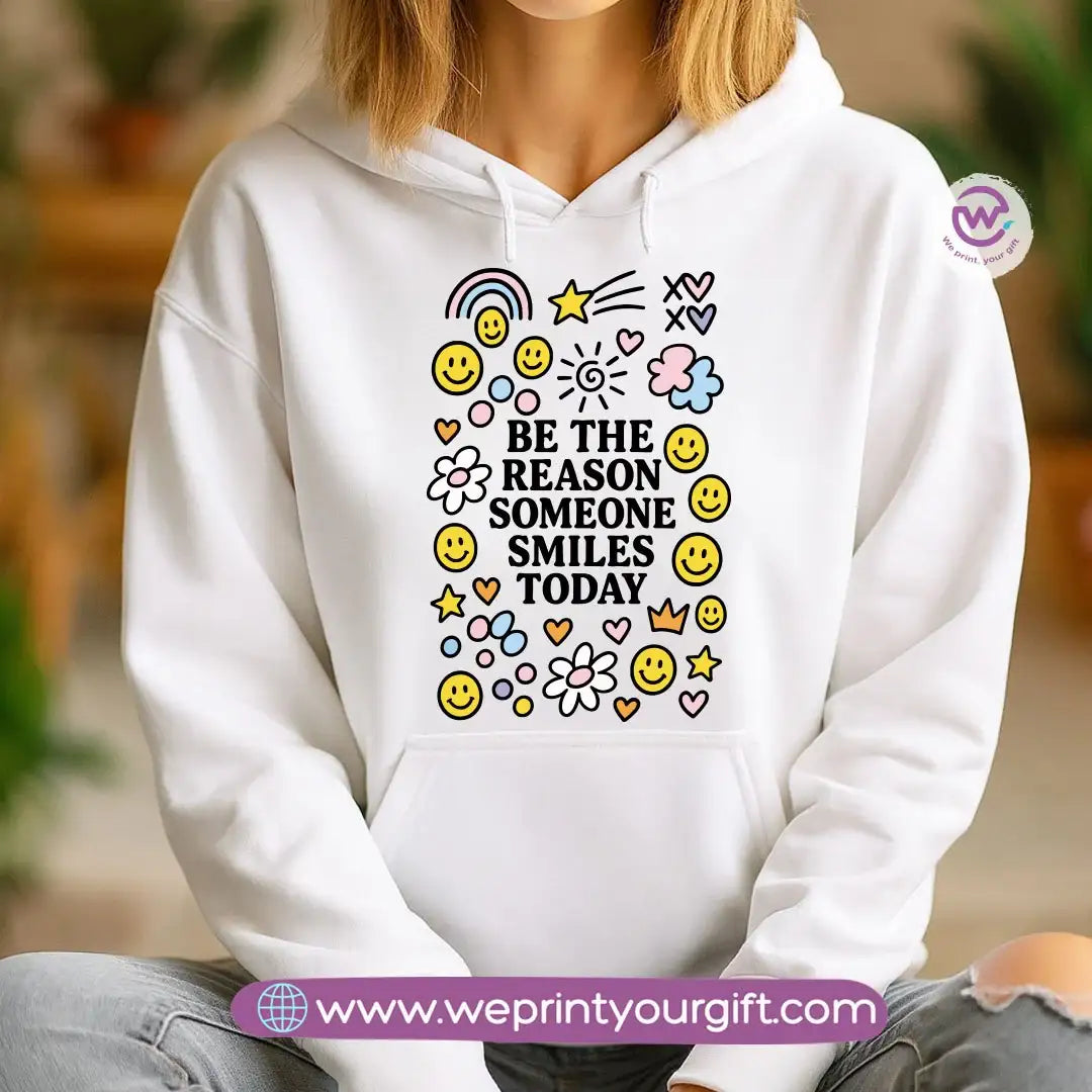 Motivational Doodle Hoodie – Cotton Melton Unisex - WE PRINT