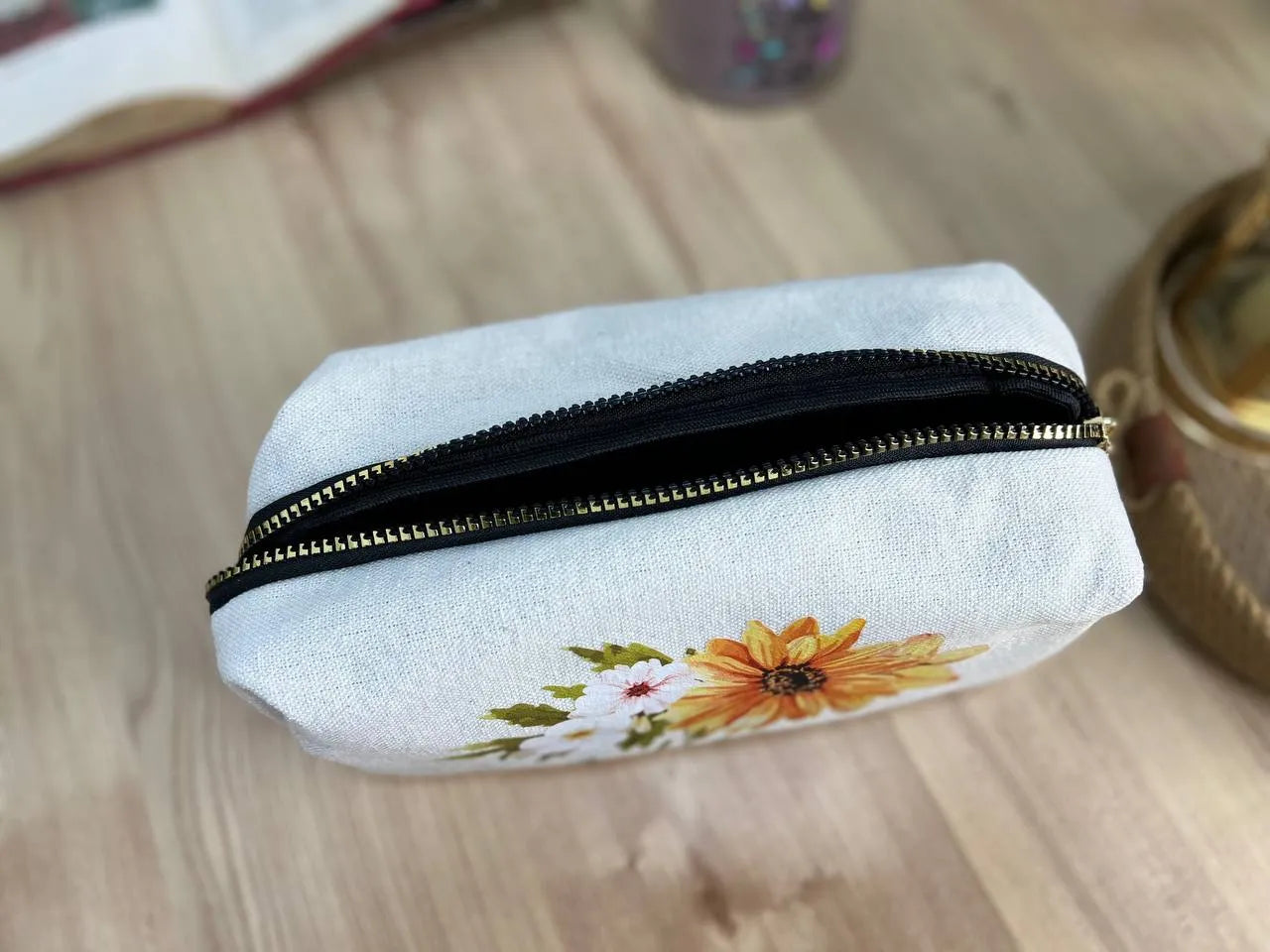 Boxy Makeup Bag- With Inner Lining - Buy 2 Get 1 Free - WE PRINT