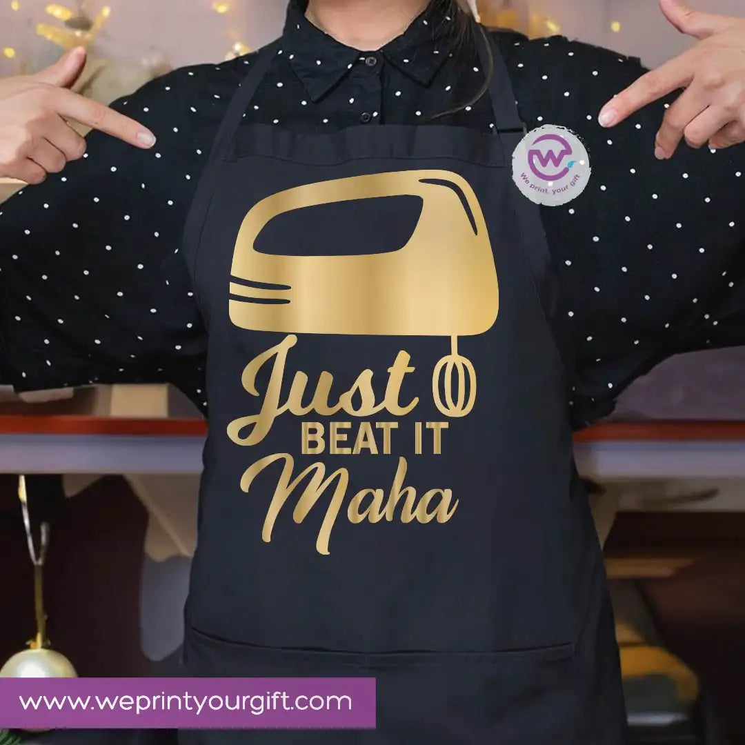 Cooking & Kitchen Apron – Heavy Cotton Apron with Front Pocket and Adjustable Tie - WE PRINT