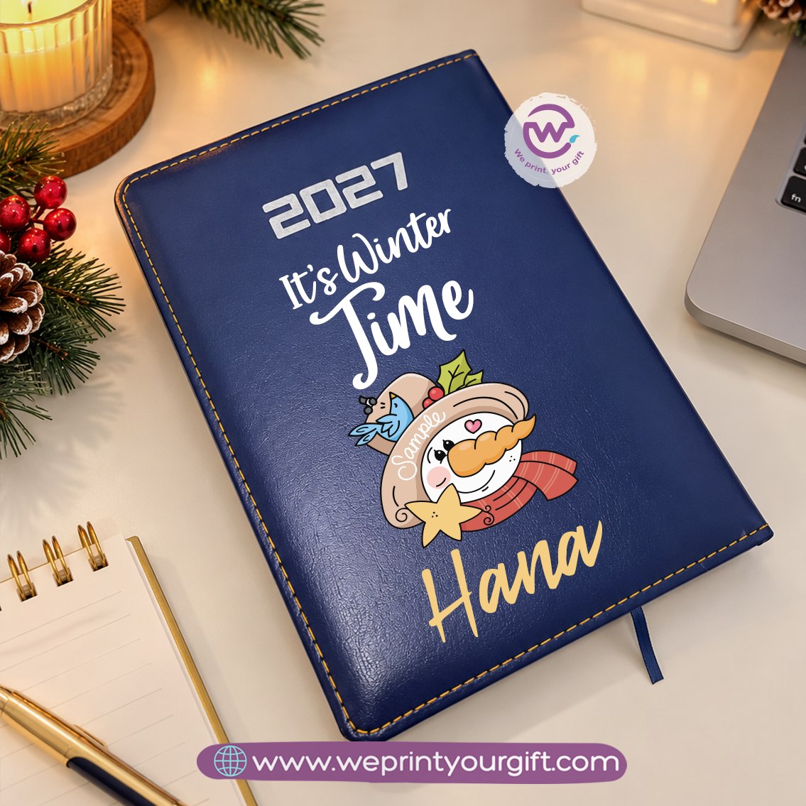 Christmas Wonderland 2027 Planner – Personalized Daily Diary with Festive Holiday Cover Designs
