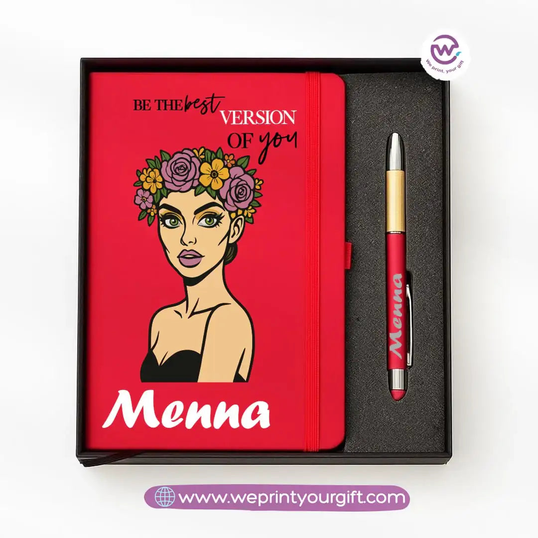 ๐จ Digital Art Personalized Gift Box with Notebook & Metal Pen - WE PRINT
