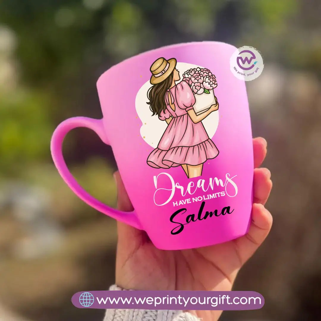 Two-Tone Ceramic Mug – 350 ml | Motivational Digital Art Designs - WE PRINT