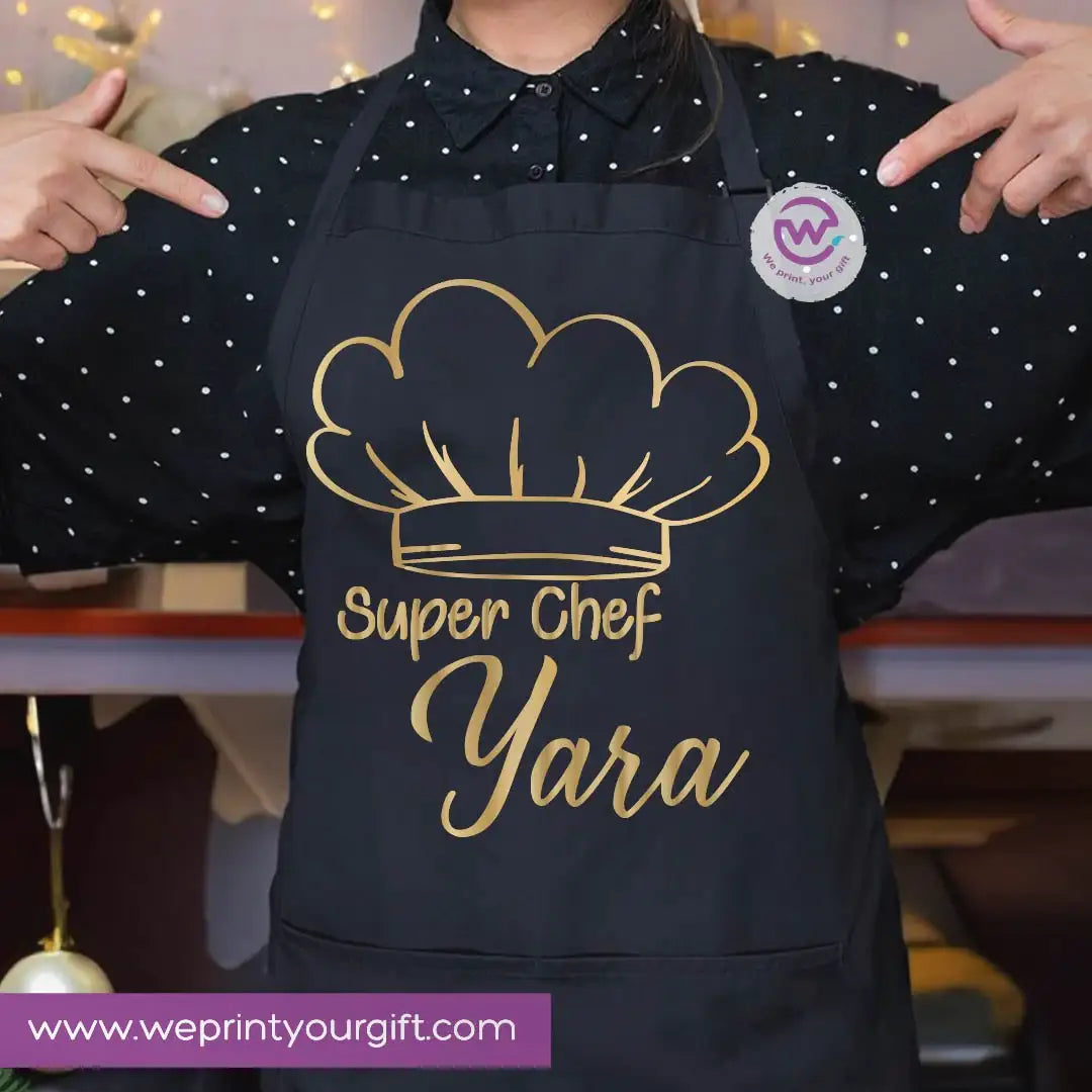 Cooking & Kitchen Apron – Heavy Cotton Apron with Front Pocket and Adjustable Tie - WE PRINT