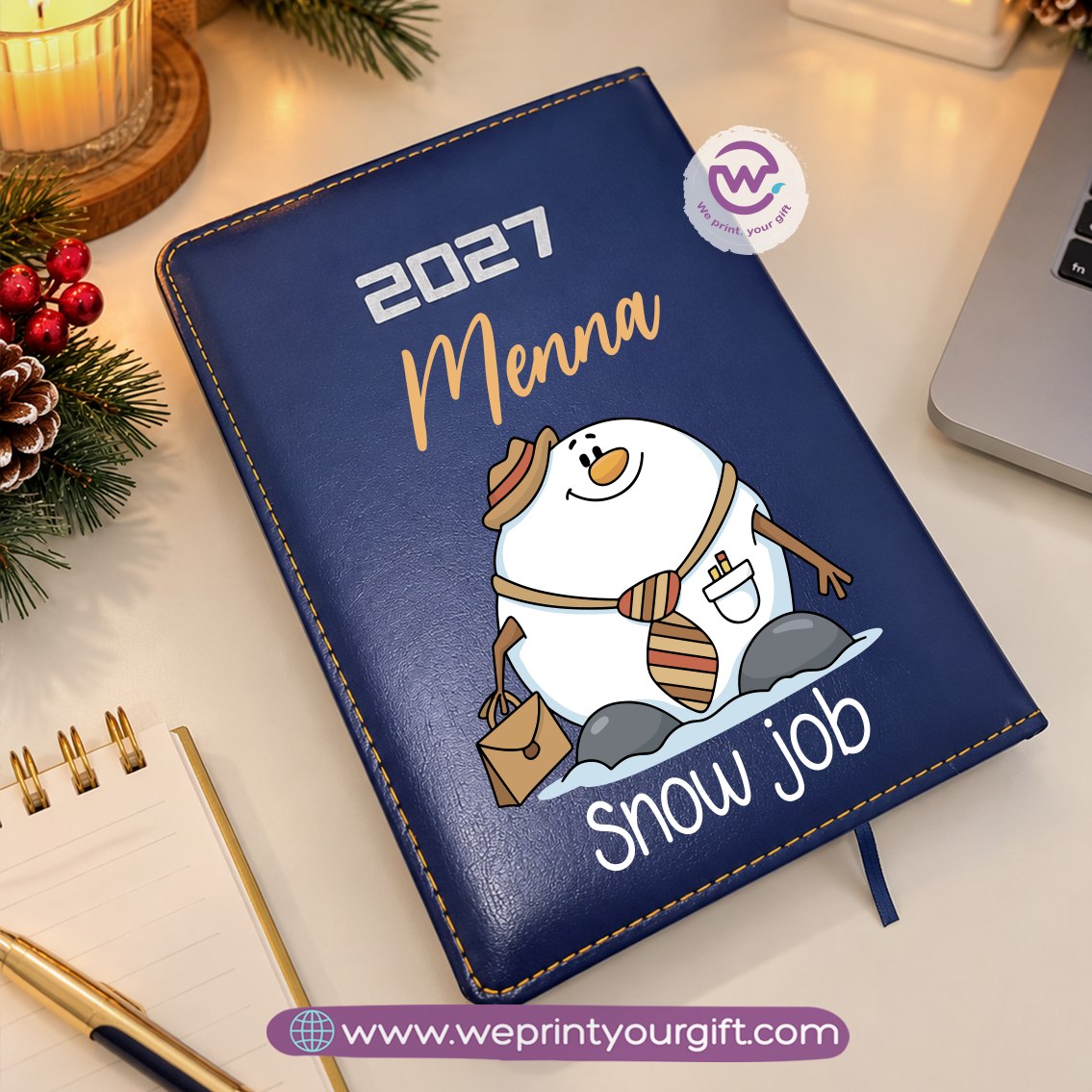 Christmas Wonderland 2027 Planner – Personalized Daily Diary with Festive Holiday Cover Designs