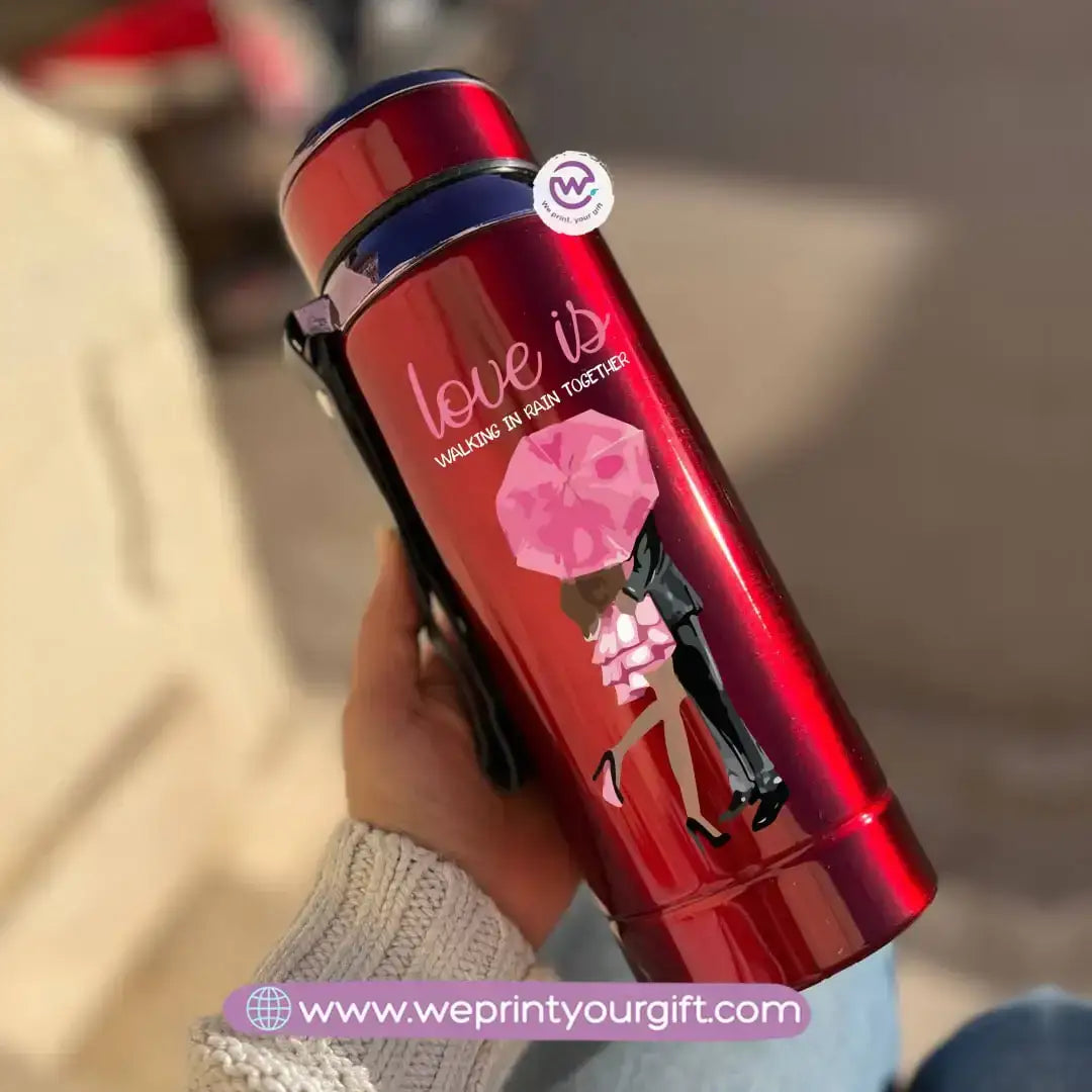 ❤️ Thermal Bottle Stainless Steel with Infuser – 800ml | Valentine Design - WE PRINT