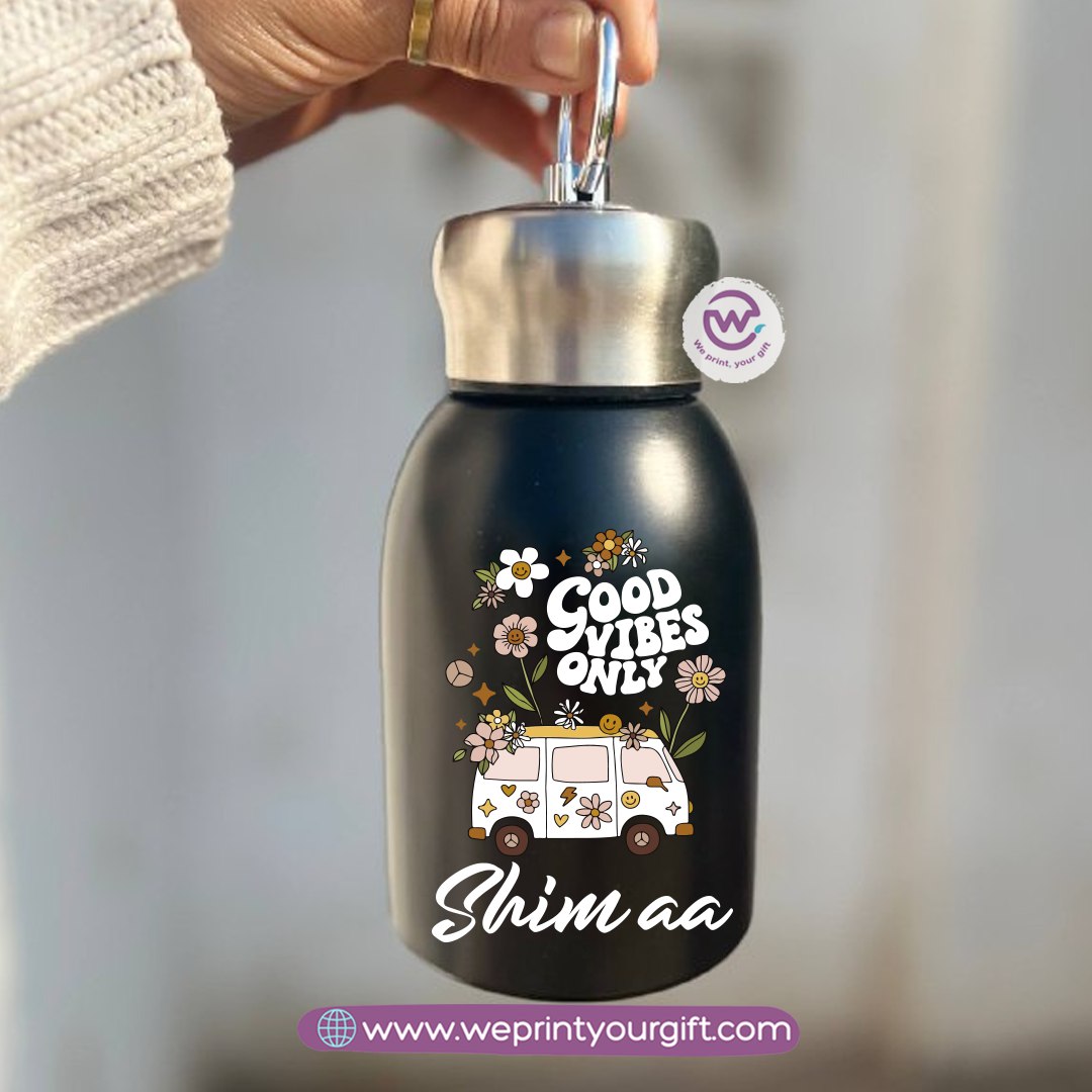 Mini Thermal Coffee Mug – 300ml | 304 Stainless Steel | Retro Motivational Designs