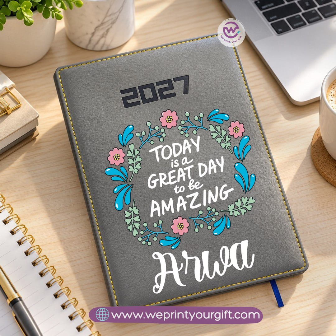 Motivational Quotes 2027 Daily Planner – Personalized Agenda & Diary with Inspirational Designs