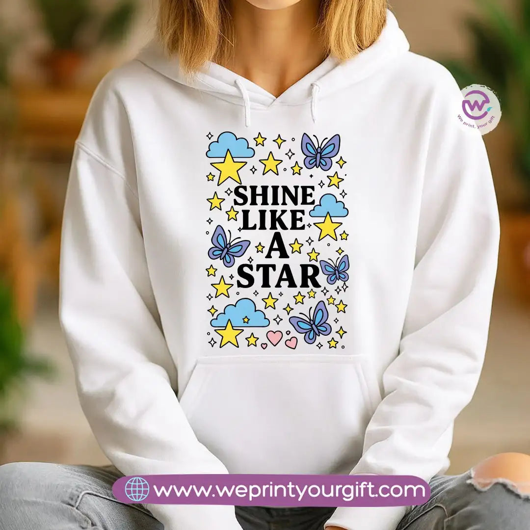 Motivational Doodle Hoodie – Cotton Melton Unisex - WE PRINT