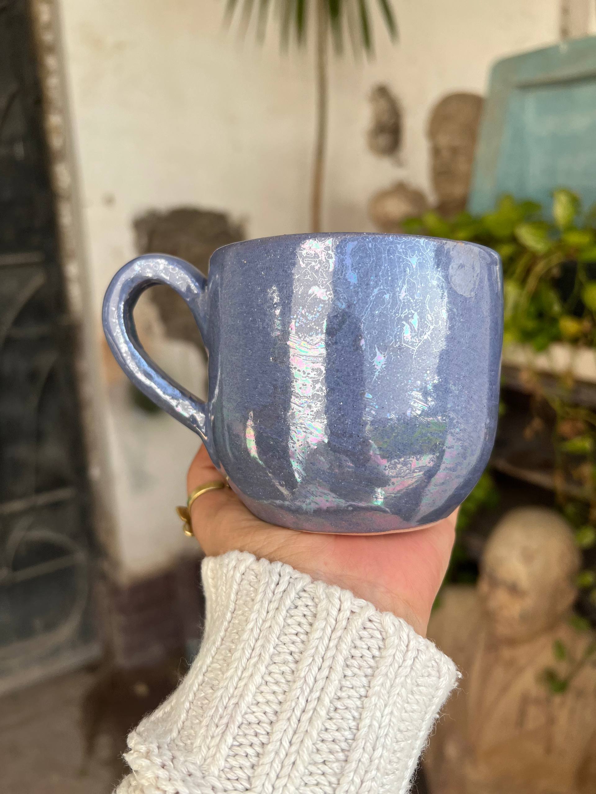 Pearl Touch Pottery Handmade Mug – 350 ml - Customization Options