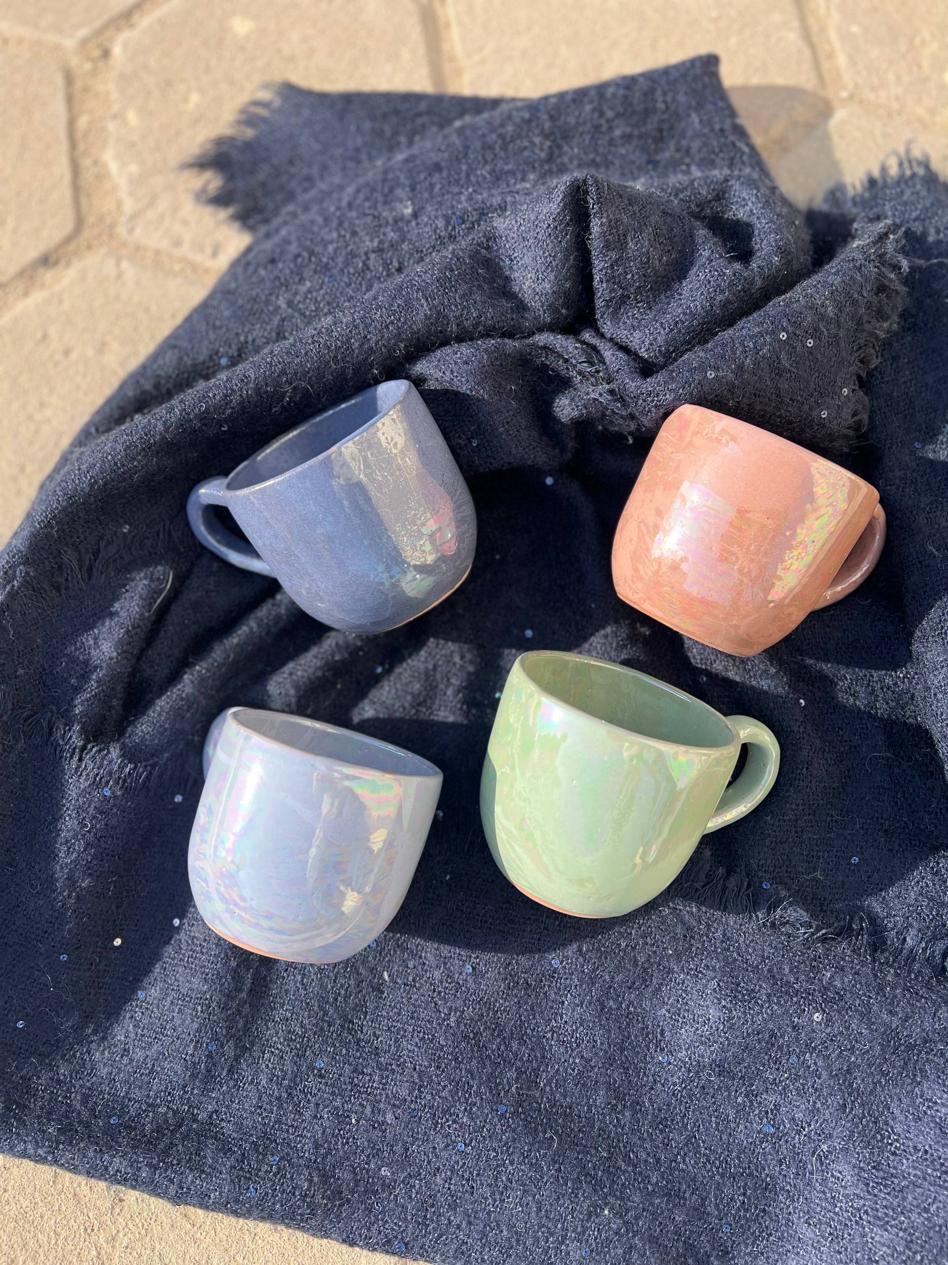 Pearl Touch Pottery Handmade Mug – 350 ml - Customization Options