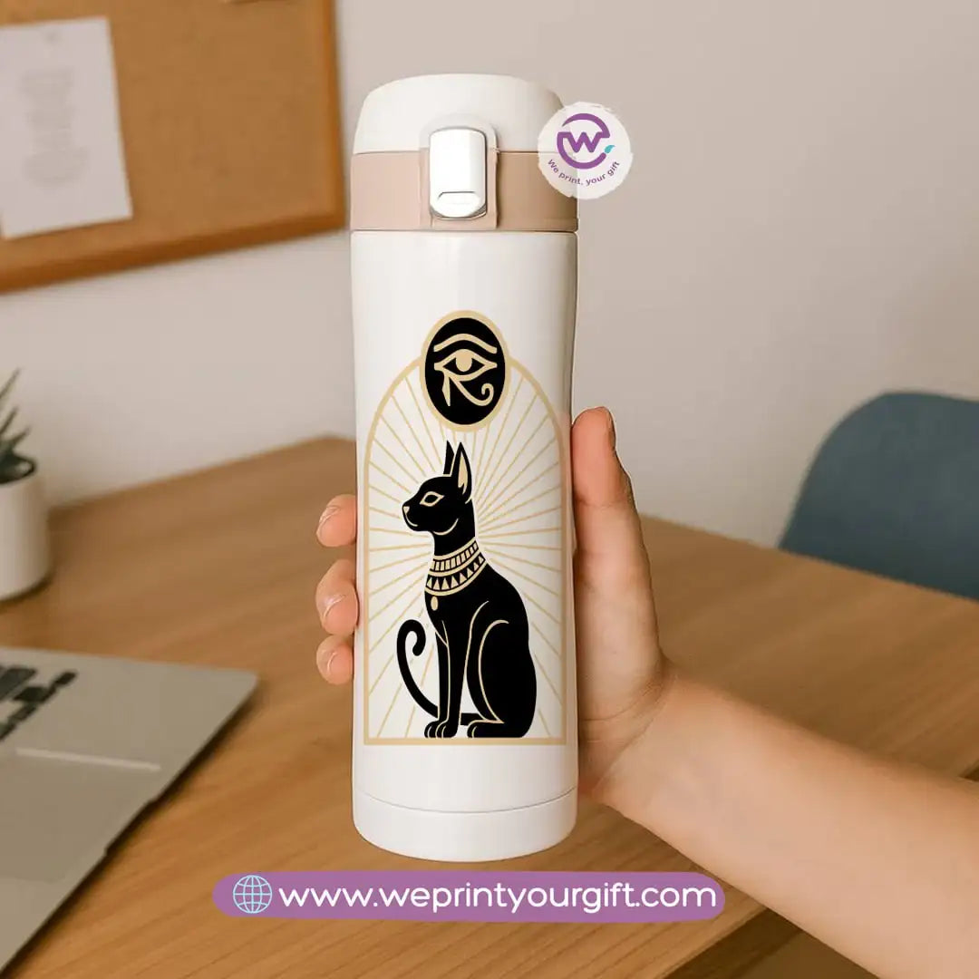 Slim Thermal Mug-Egyptian Pharaonic Design - WE PRINT