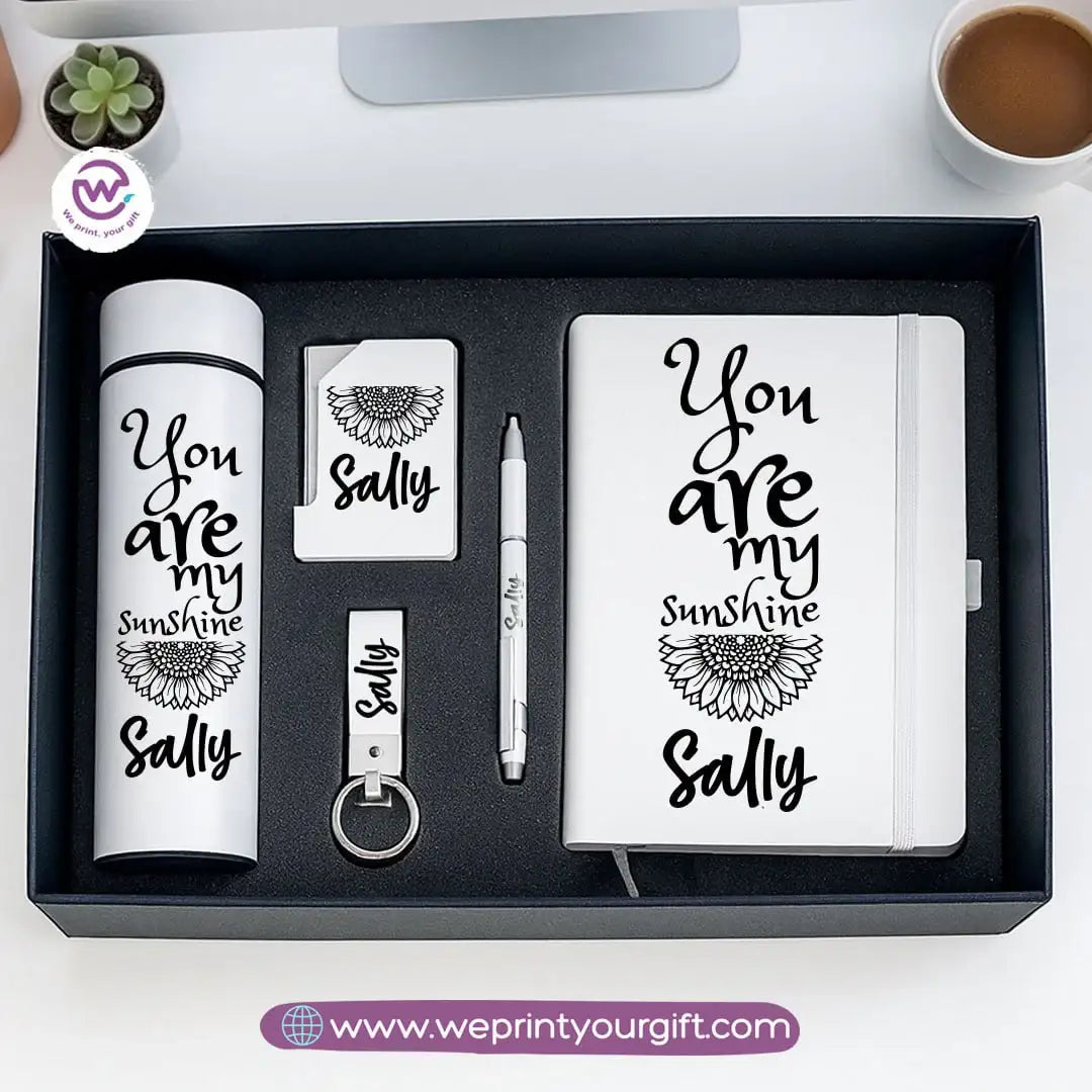 Elegant Personalized Motivation Gift Box with Custom Name – 5-Piece Inspiring Set - WE PRINT