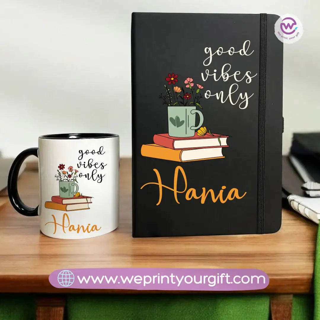 Retro Personalized Mug & Notebook Set – Custom Name Gift | We Print Your Gift - WE PRINT