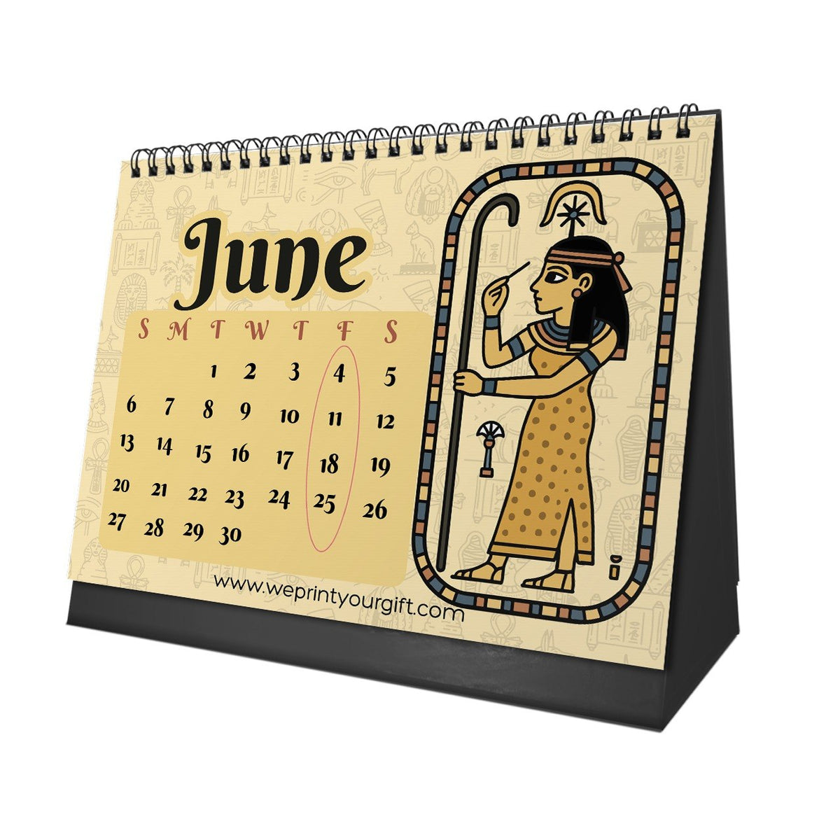 Ancient Egypt 2027 Desk Calendar – Pharaohs, Symbols & Timeless Art