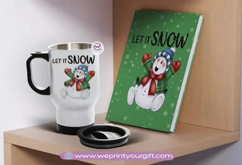 Christmas Notebook & Travel Mug Set โ Festive Personalized Gift | We Print Your Gift - WE PRINT