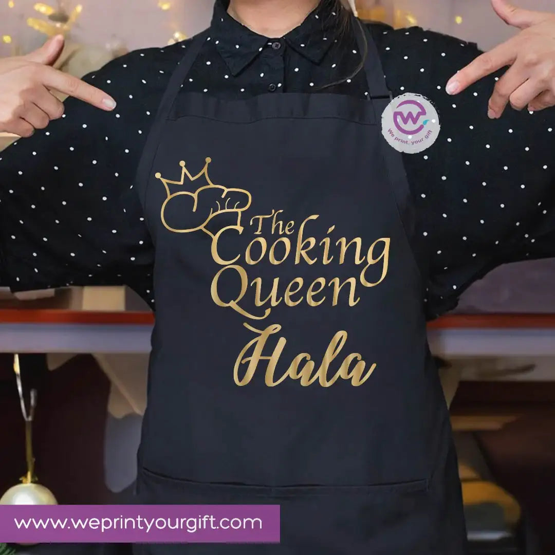 Cooking & Kitchen Apron – Heavy Cotton Apron with Front Pocket and Adjustable Tie - WE PRINT
