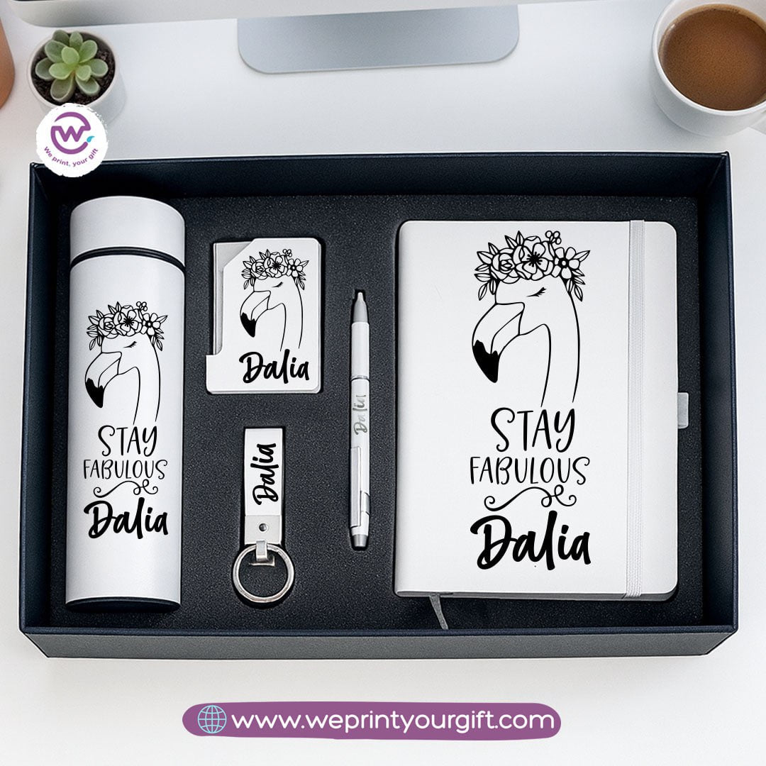 Elegant Personalized Motivation Gift Box with Custom Name – 5-Piece Inspiring Set