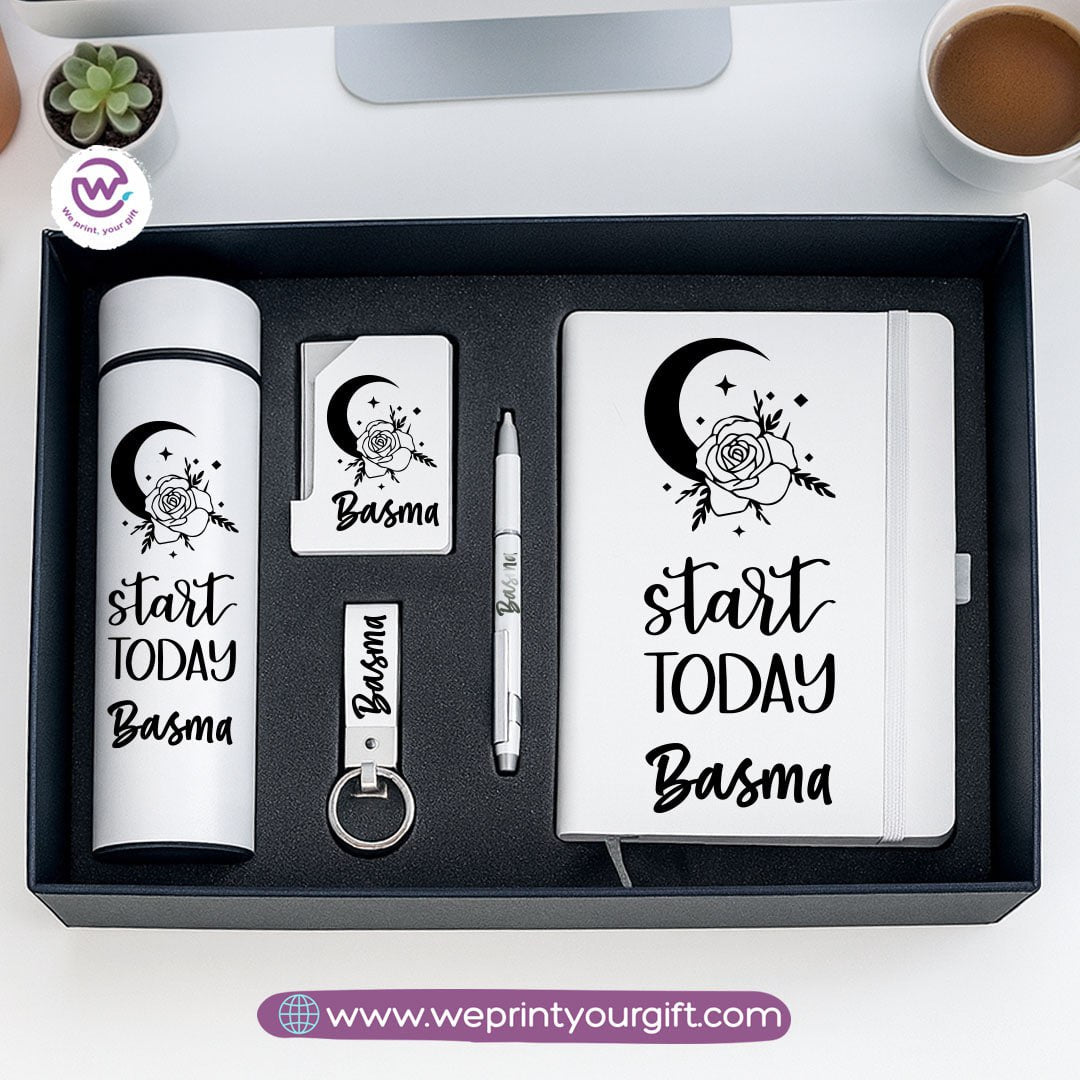 Elegant Personalized Motivation Gift Box with Custom Name – 5-Piece Inspiring Set