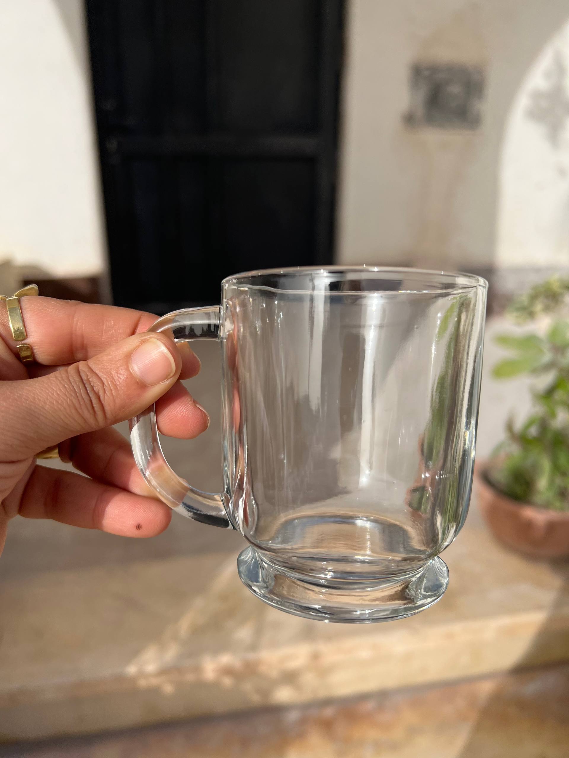 Clear Glass Espresso Coffee Cup – 250 ml | Customization Options