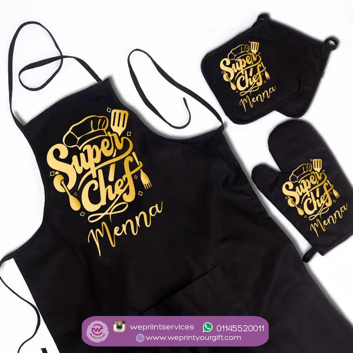 Custom Kitchen Set -3 Pieces - WE PRINT