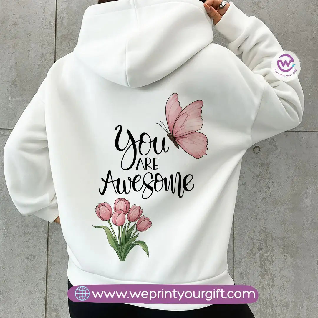 English Motivational Hoodie – Cotton Melton Unisex - WE PRINT