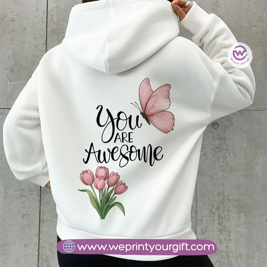 English Motivational Hoodie – Cotton Melton Unisex - WE PRINT