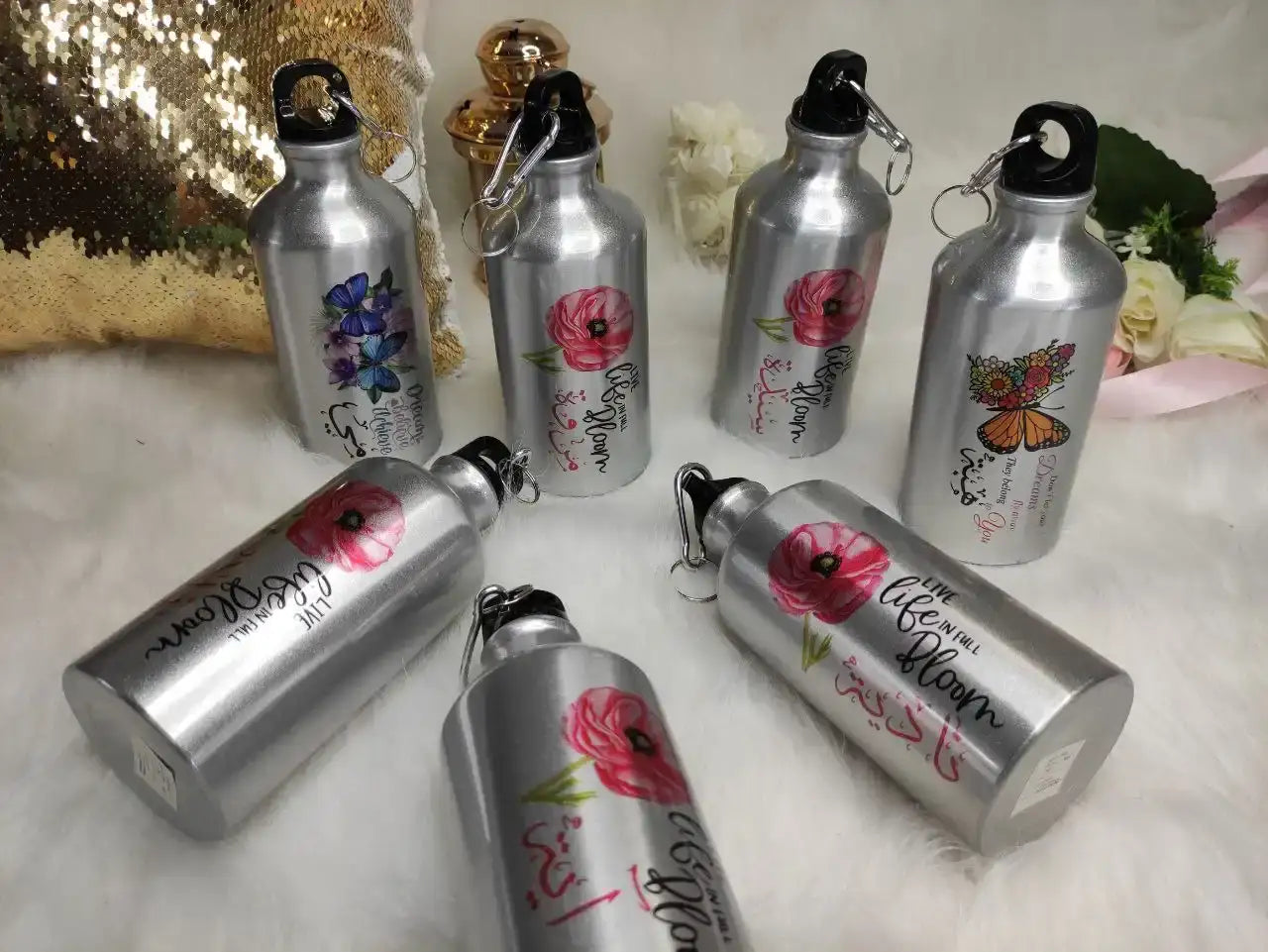 Silver Aluminum Water Bottle – Buy 2 Get 1 Free - WE PRINT
